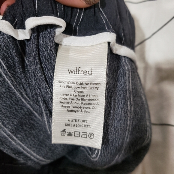 Aritzia Wilfred High Rise Faun Pant in Kinetic/Oak Size Small - Picture 8 of 10